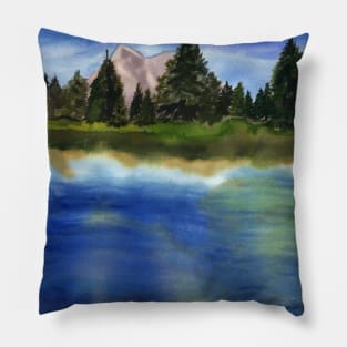 beautiful spring landscape Pillow