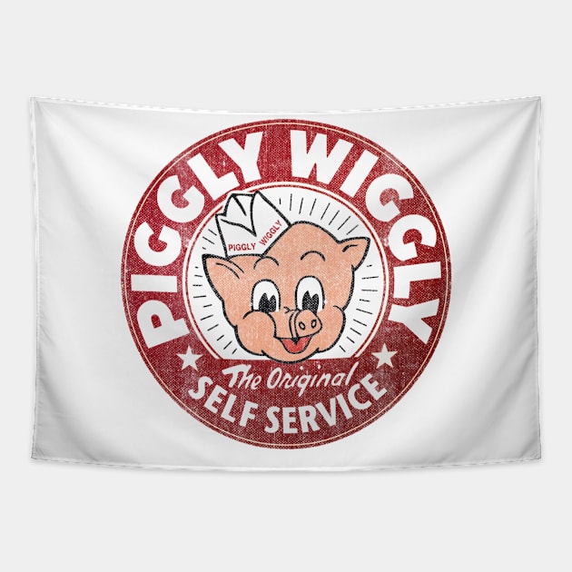 Retro Piggly Wiggly Tapestry by Jacob.Manfred