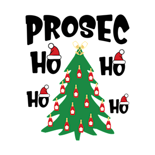 Prosecco Prosec Ho Ho Ho Prosecho Prosec-Ho T-Shirt