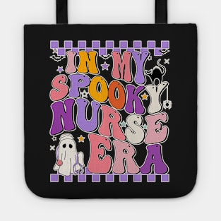 Vintage In My Spooky Nurse Era Halloween Scary Horror Tote