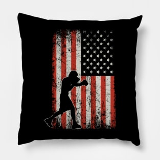 USA Flag Boxing Pillow