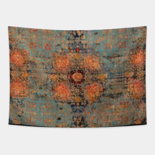 Mystical Tapestry: Vintage Indian Rug Reverie Tapestry