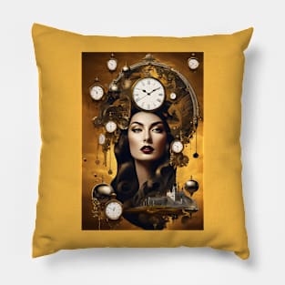 A Salvador Dalí Inspired Surrealist Portrait Pillow