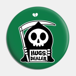 Hugs Dealer Cute Grim Reaper Pin