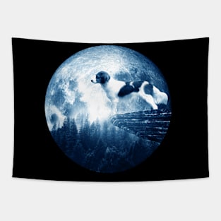 Kooikerhoundje Dog Moon Dog Mom Dad Women Men Dog Lovers Tapestry