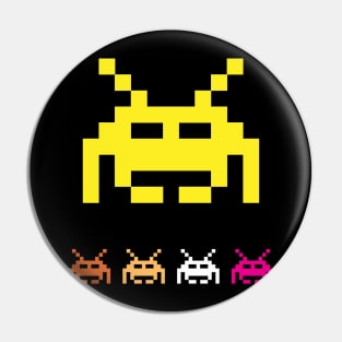 Space Invaders Retro Gaming Vintage Pin