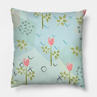 Flower Pattern Pillow