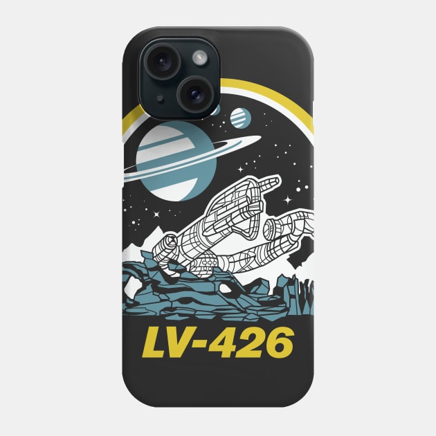 LV 426 Derelict Spacecraft Vacation Parody Phone Case by ObiPatricKenobi