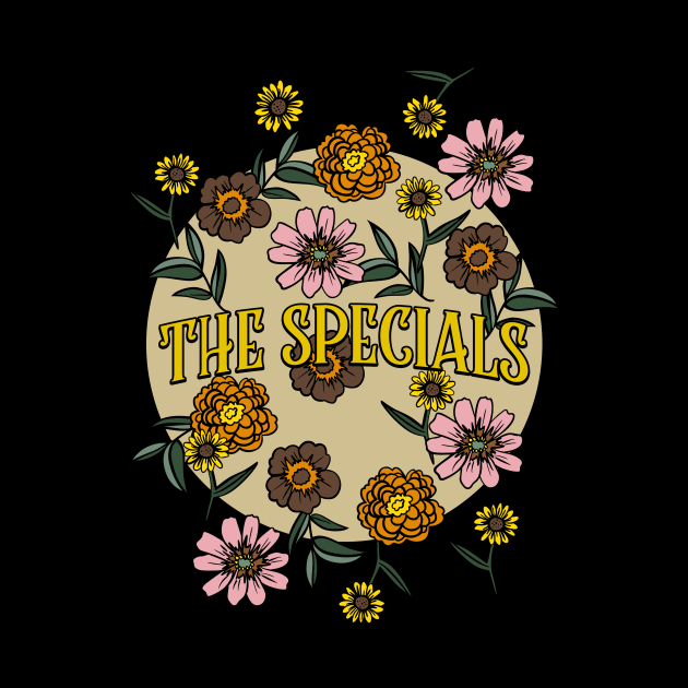 Specials Name Personalized Flower Retro Floral 80s 90s Name Style by Ancientdistant