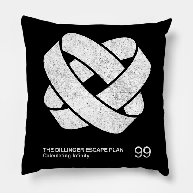 The Dillinger Escape Plan / Minimalist Graphic Design Tribute Pillow by saudade