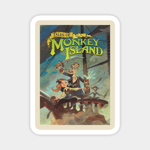 Tales of Monkey Island [Text] Magnet by Zagreba