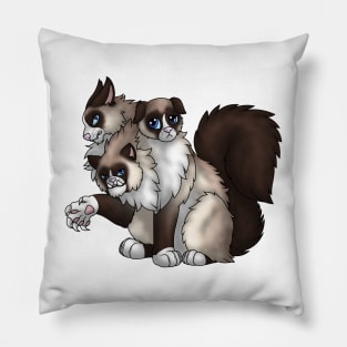 CerPURRus: Snowshoe Point Pillow