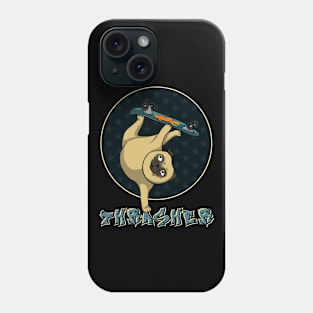 Skateboarder pug Phone Case