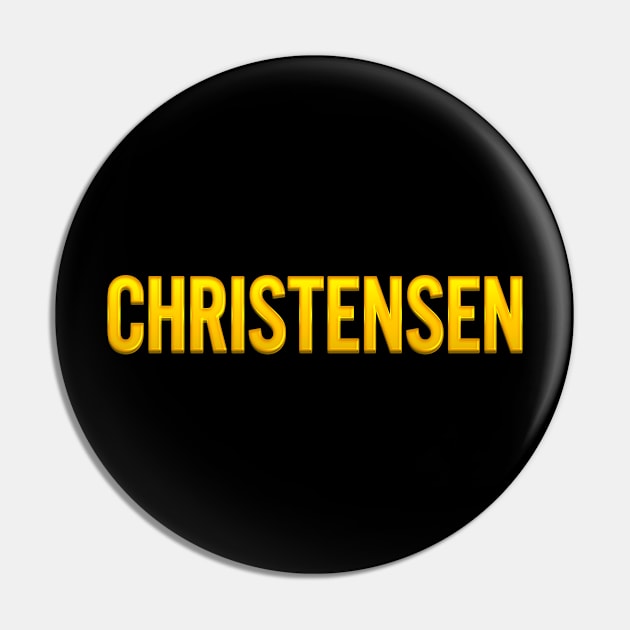 Christensen Family Name Pin by xesed