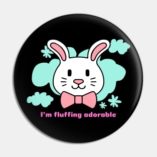 Fluffy And Adorable Bunny Pin