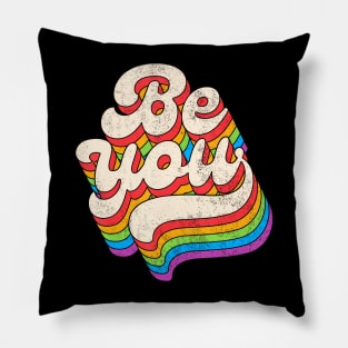 Lgbtq Be You Gay Pride Lgbt Ally Rainbow Flag Pillow