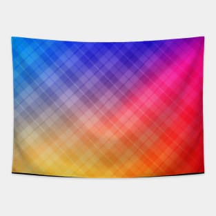 Cute colorful plaid pattern Tapestry