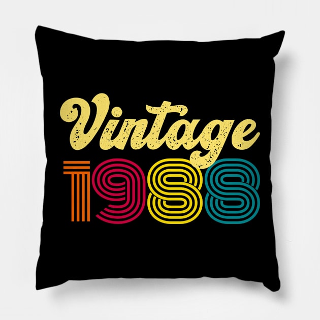 vintage 1988 Pillow by hatem