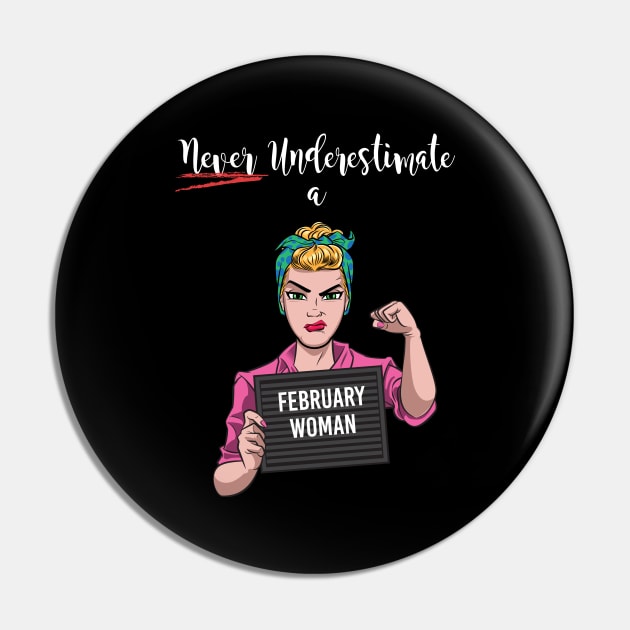 February Woman Pin by Surta Comigo