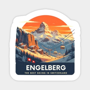 Engelberg Skiing Resort Best of Switzerland Magnet