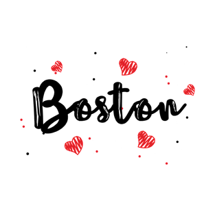 Boston Gifts for Beantown City Downtown T-Shirt