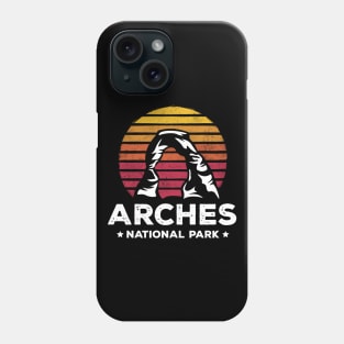 Retro Arches National Park Delicate Arch Utah Gift Phone Case