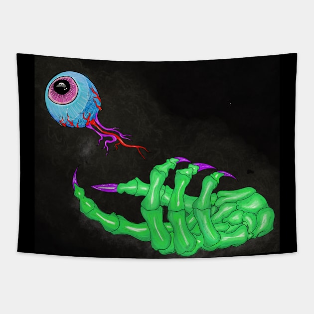 Zombie hand Tapestry by JuicyJawa