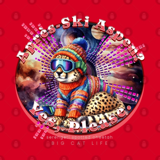 Apres-Ski Aspen Cosmic Beanie Fast Cheetah 72C by catsloveart