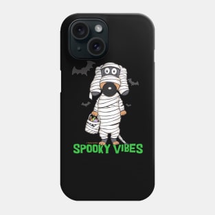 Funny Cute Halloween Mummy Spooky Vibes Phone Case