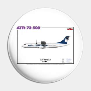 Avions de Transport Régional 72-500 - Air Corsica (Art Print) Pin