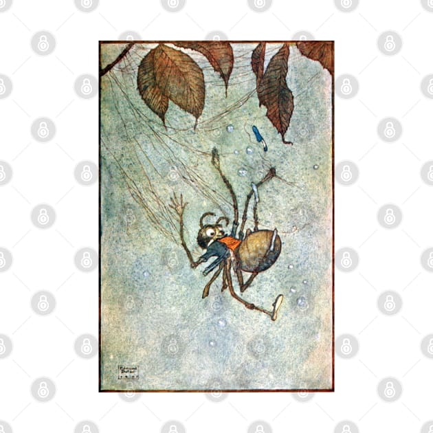 The Big Spider's Diamonds - Edmund Dulac by forgottenbeauty