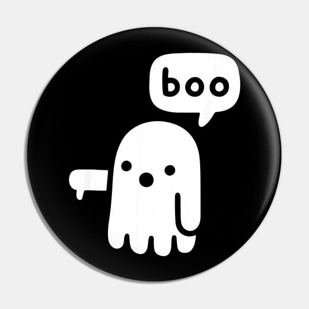 Boo Cute Ghost Of Disapproval Funny Halloween Pin by Antoniusvermeu