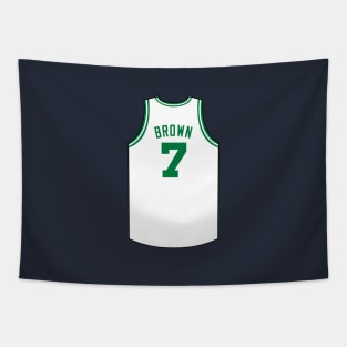 Jaylen Brown Boston Jersey Qiangy Tapestry