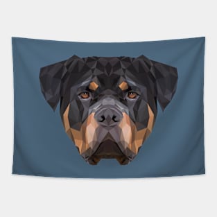 Rottweiler Low Poly Art Tapestry