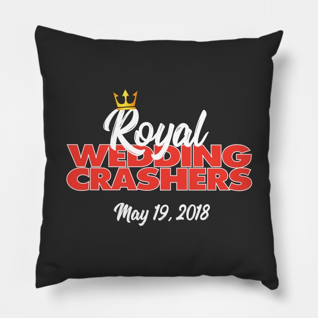 Royal Wedding Crashers Pillow by creativecurly