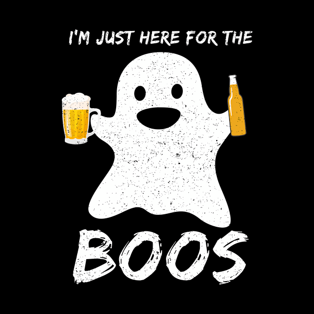 I'm just here for the boos Funny Beer Lover Halloween by foxmqpo