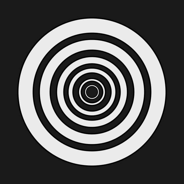 monochrome op art design by pauloneill-art