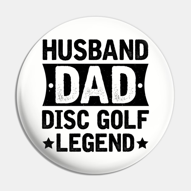 Husband Dad Disc Golf Legend Pin by KayBee Gift Shop