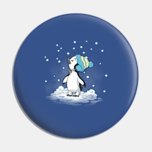 Penguin's First Snow Pin