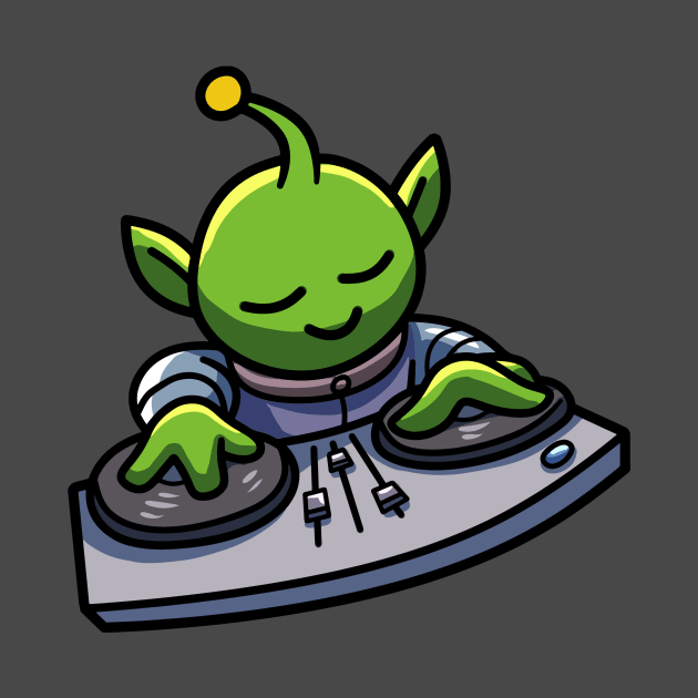 DJ Alien Green by DudelArt