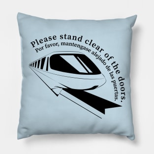 Monorail Safety Message Pillow