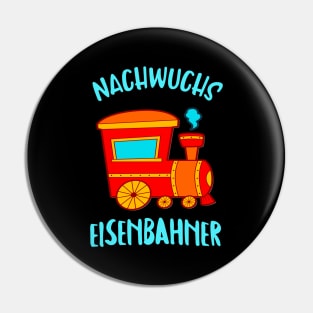 Nachwuchs Eisenbahner Lokomotive Dampflok Kinder Pin