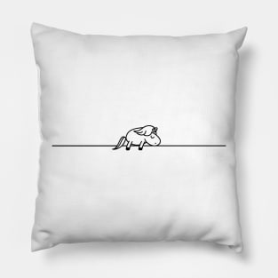 Sleeping unicorn- Line art Pillow