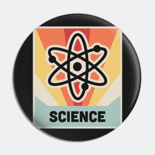 SCIENCE –– Vintage Atom Design Pin