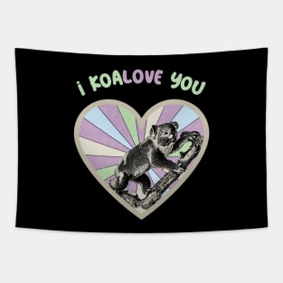 I koalove you - a retro vintage design Tapestry