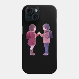 Erased Cute Kayo And Saturo Fanart! Phone Case