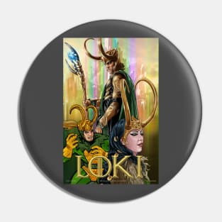 Loki Variants Illustration Pin