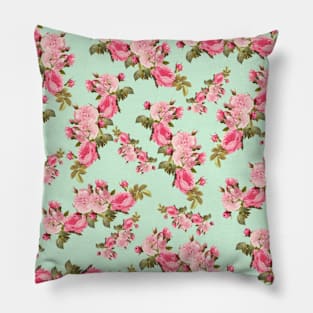 Vintage Rose Floral Pattern Pillow