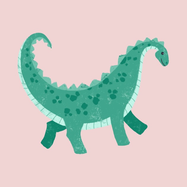 Cute Hand Painted Dinosaur by SWON Design