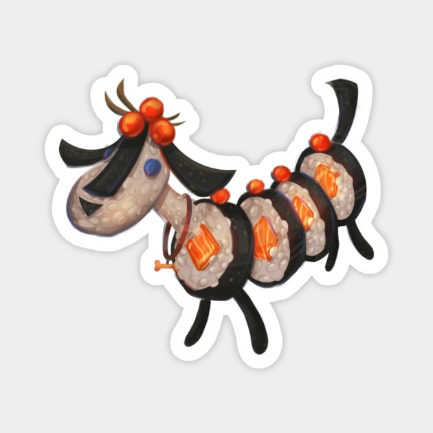 Sushi Dog Magnet by Claire Lin